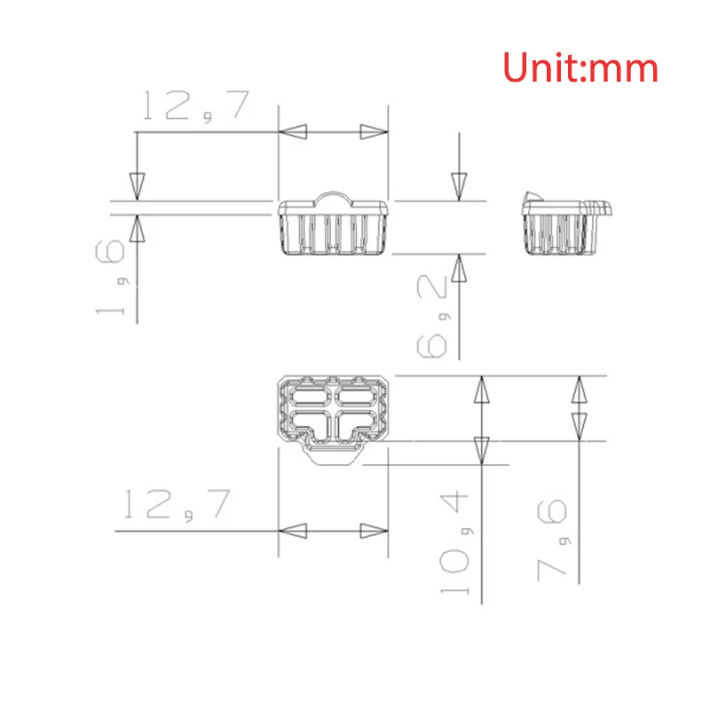 20Pcs Ethernet Hub Port RJ45 Anti Dust Cover Cap Protector Plug For Female Jack