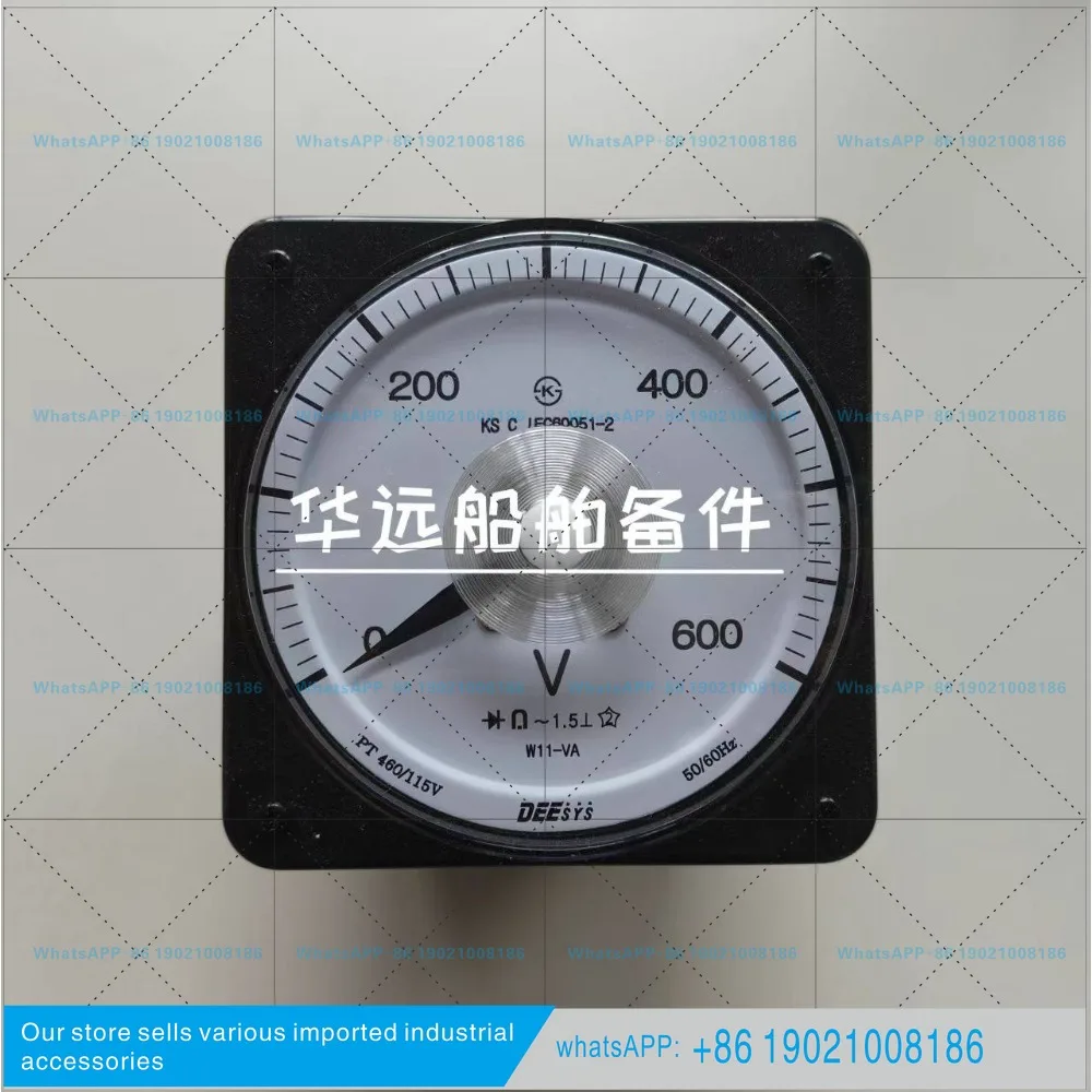DEESYS Marine Voltmeter W11-AD FS: DC1mA 0-5M