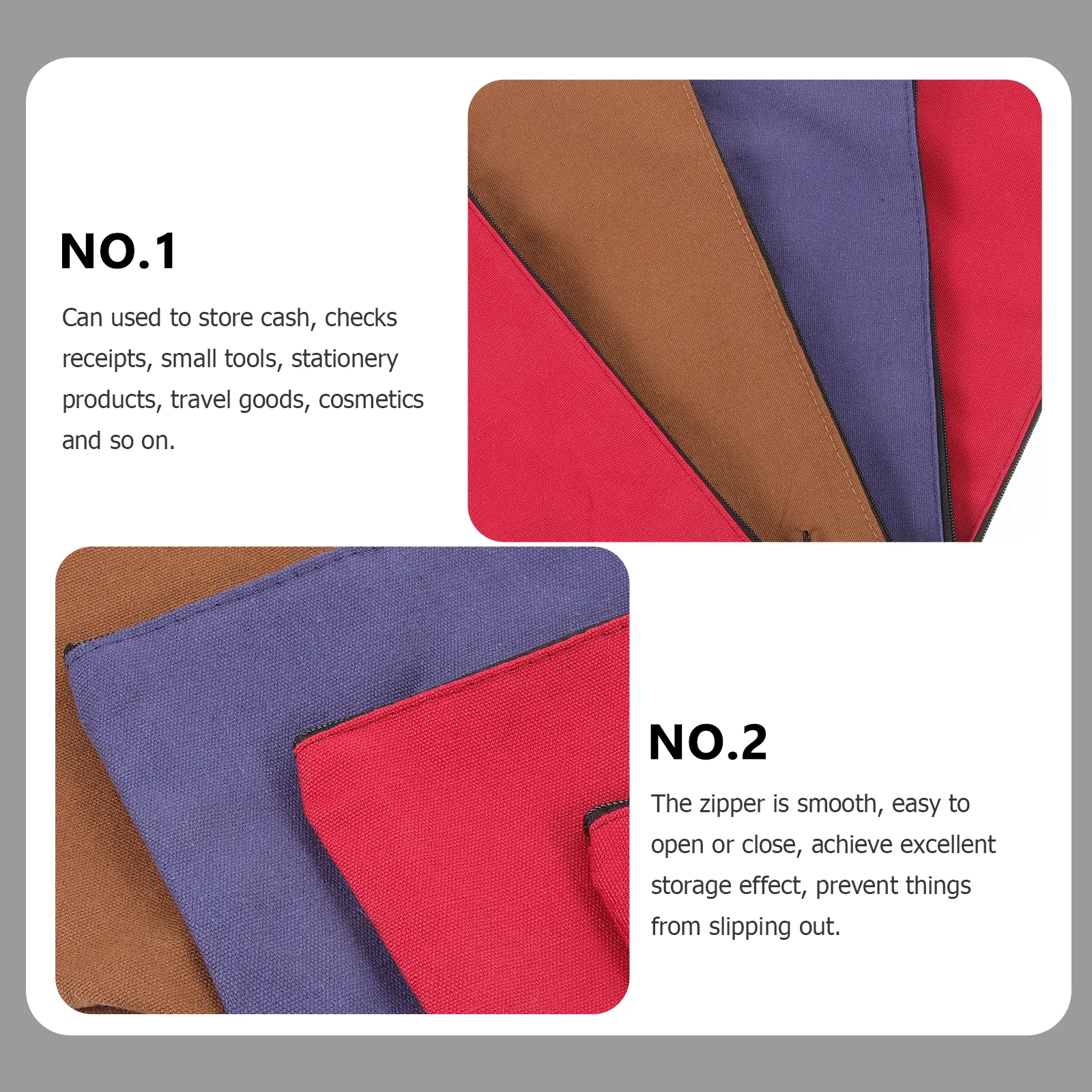 

4pcs Pencil Case Stationery Bag Large Capacity Zipper Pouch Durable School Supplies for Kids Students Brush Storage
