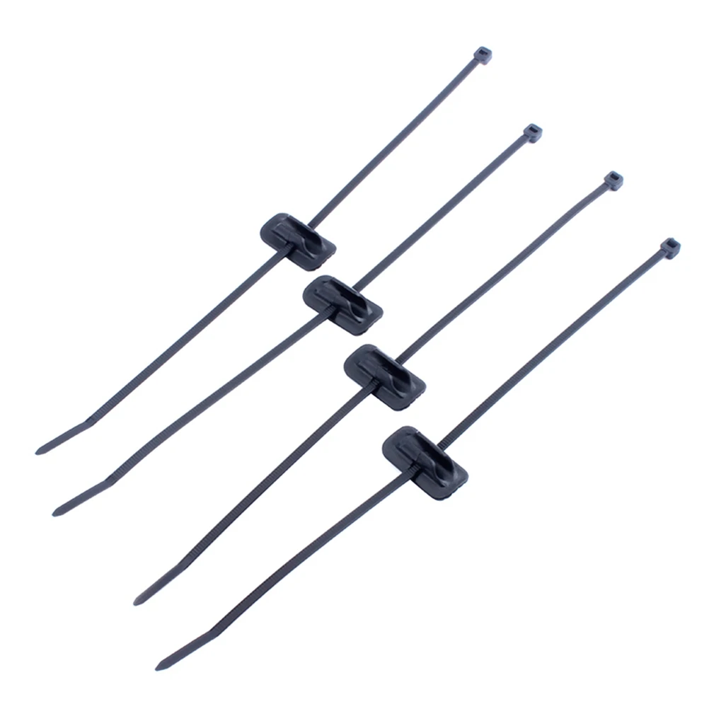 

4pcs Bicycle Cable Ties Line Fixing Buckles Brake Shifting Tubing Mounts Disc Oil Line Clips For Mountain Road Bikes