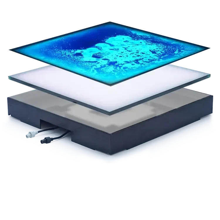 2025/Sensory Led Liquid Lava Floor Kids Sensory Play Party Interactive 3d Dynamic Light Up Led Dance Floor