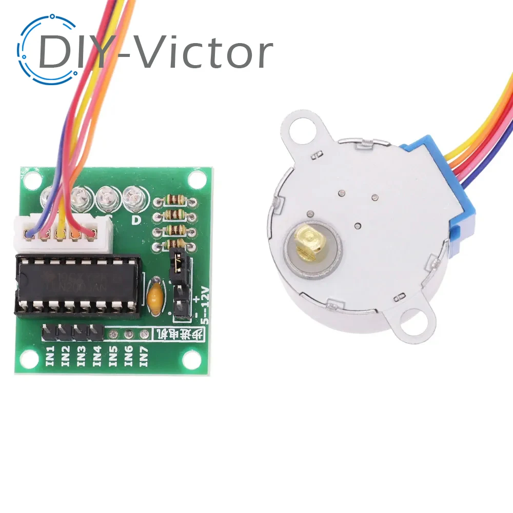 5V 4-Phase 28BYJ-48 DC Gear Step Stepper Motor+ULN2003 Driver Board ULN2003 PIC MCU DIY