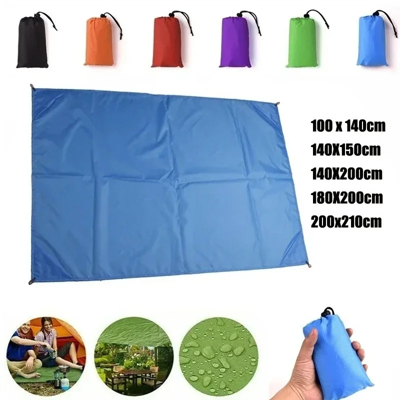 New Gear Ultralight Tarp Lightweight MINI Sun Shelter Awning Camping Mat Tent Footprint 210T Oxford 140-210cm