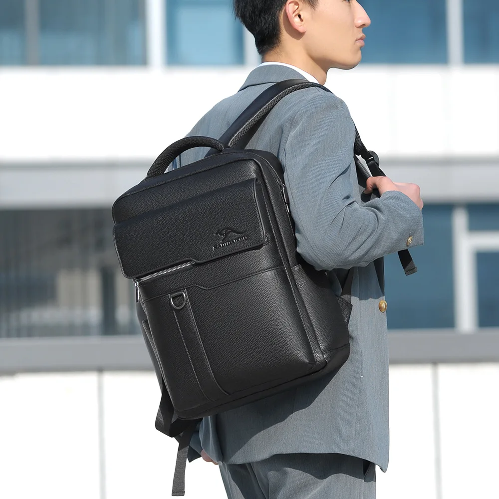 Vintage Business Travel Backpack for Men,Retro Laptop Briefcase Bag,Casual Commuter Daypack for Work Trip College Students