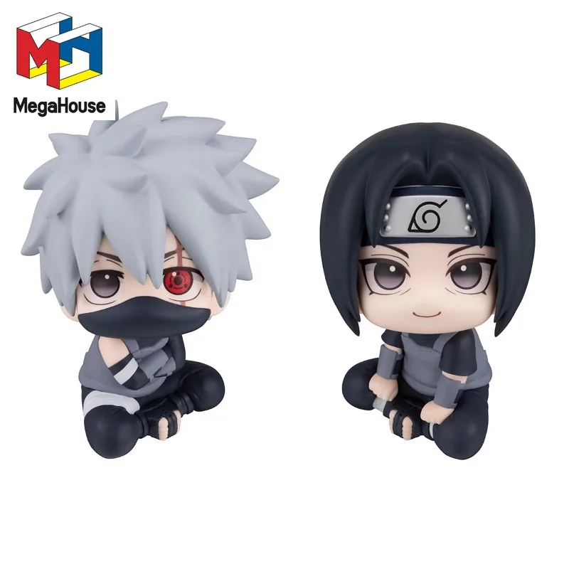 

Mega House оригинальная аниме-фигурка LOOK UP NARUTO Hatake Kakashi Uchiha Itachi, экшн-фигурка, игрушки для детей, подарки на день рождения