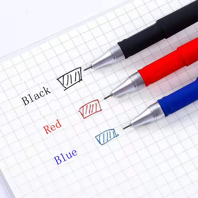 Juego de bolígrafos de Gel de 25 piezas, bolígrafo neutro, escritura suave, fastdry, 0,5mm, color negro, azul y rojo, recambio reemplazable,