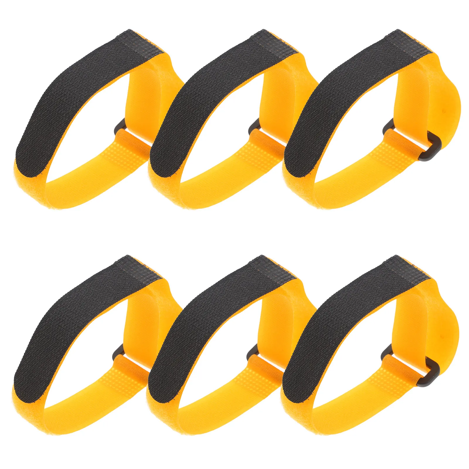 

6Pcs Soccer Net Fixing Strip Self Adhesive Hook and Loop Tape Reclosable Fastening Band for Football Goal Nets Cable