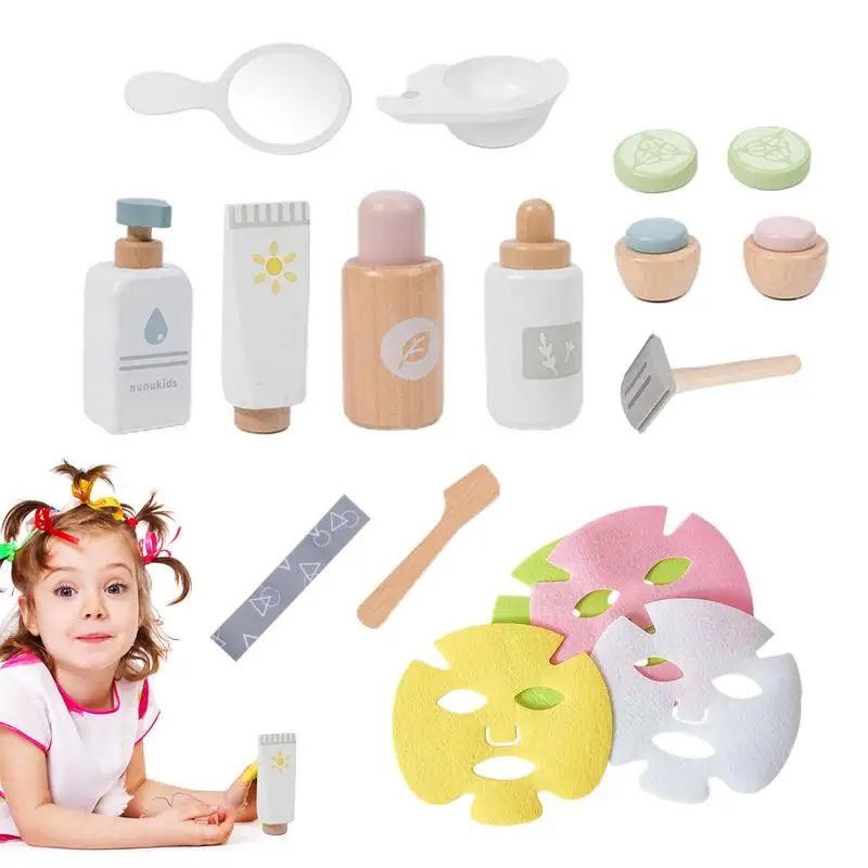 Makeup Pretend Play Set Pretend Play Makeup Set Toy For Kid Child-Sized Design Makeup Beauty Set Toy For Children Over 3 Years