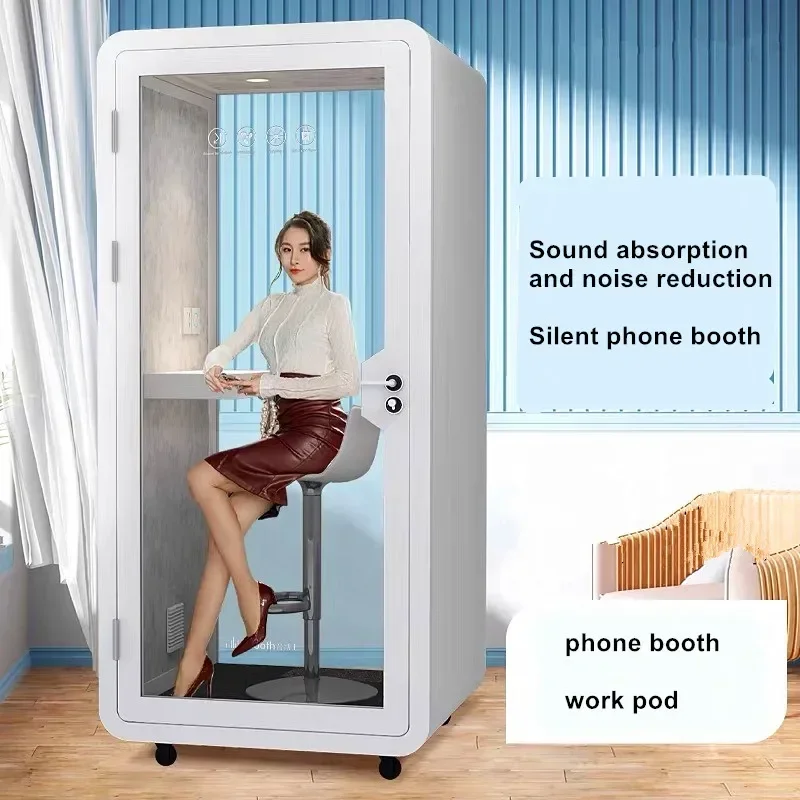 

Portable Acoustic Conference Office Cabin Soundproof Telephone Booth Modular Office Cabin