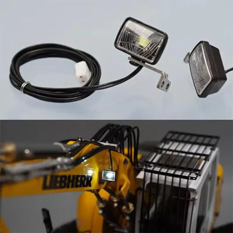 RC نموذج حفارة هيدروليكية الذراع الكبيرة الأضواء LED المصباح ل 1/12 1/14 RC شاحنة قلابة كابوليت CAT336 Huina 1850 JDM LESU