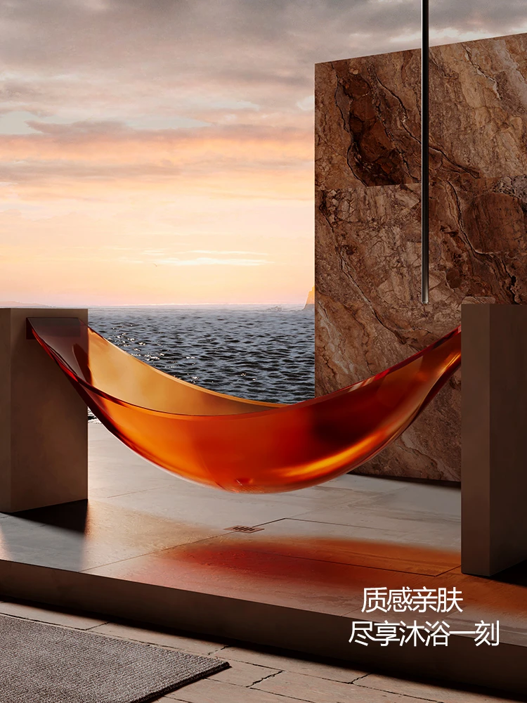 Transparent resin bathtub household luxury suspension hammock MR-T88899