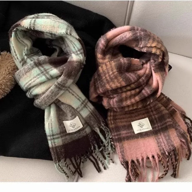قسط الباردة مضفر وشاح الطالب وشاح النسخة الكورية زوجين المرأة الخريف والشتاء سميكة الدافئة شال #5