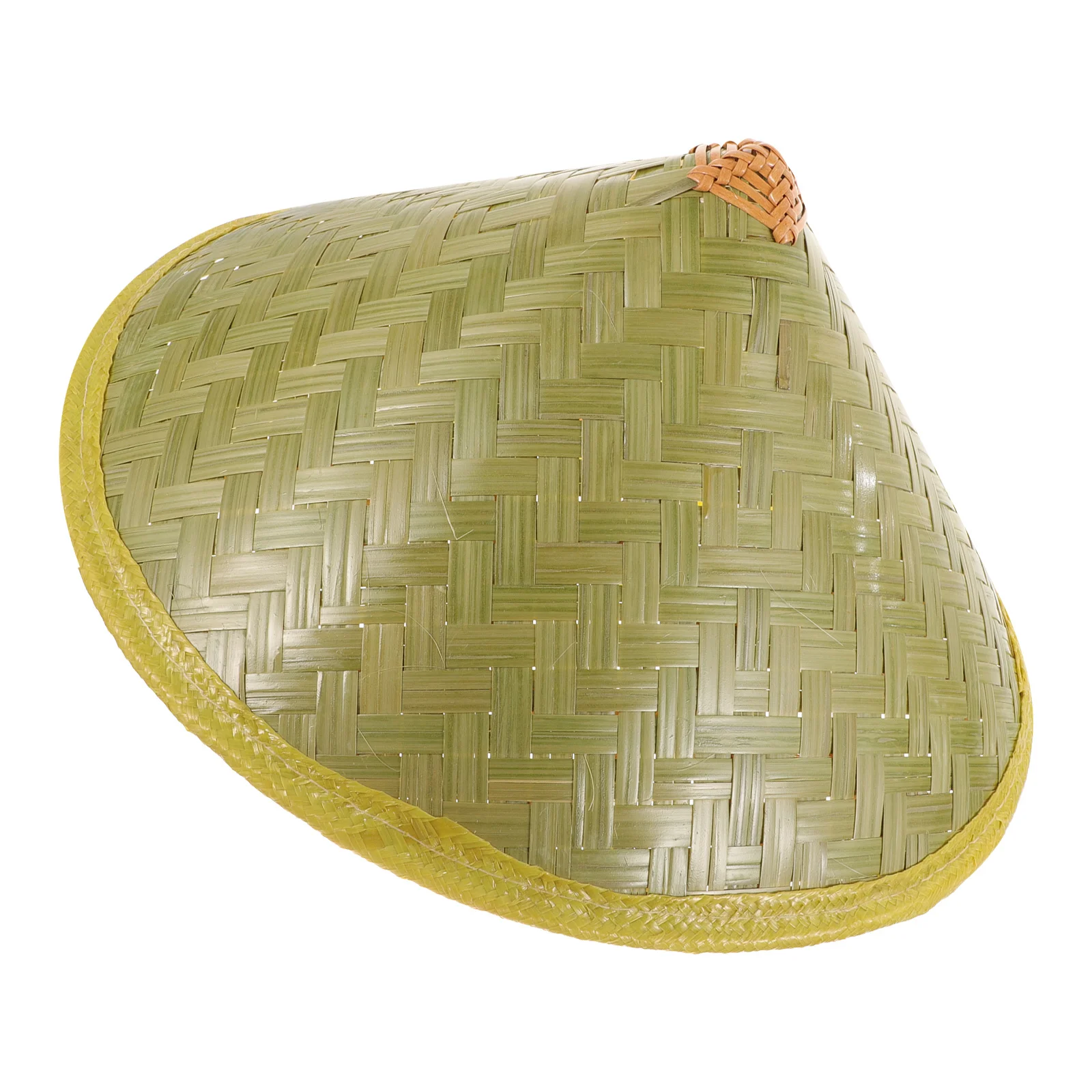 1 قطعة قبعة الخيزران الرجال النمط الصيني مخروطي المنسوجة قبعة الشمس للصيد في الهواء الطلق السفر التخييم الأشعة فوق البنفسجية حماية الظل