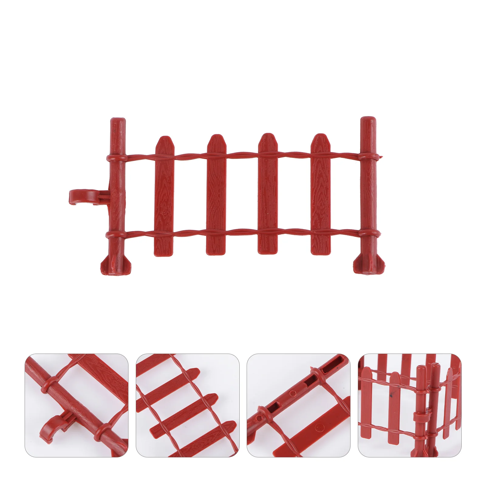 

10pcs 8cm Plastic Small Fence Courtyard Indoor or Outdoor Garden Fence ToyAccessories Fence for Kids