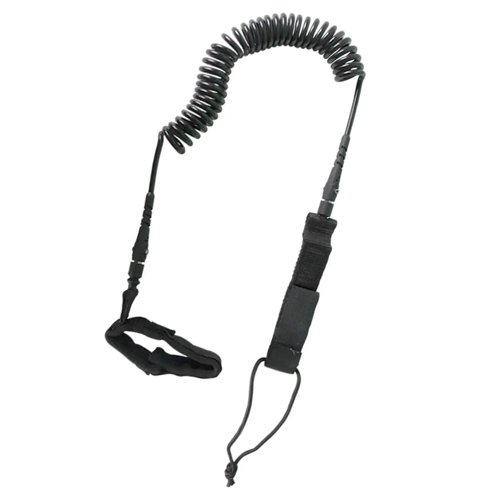 

Surfboard Leash Paddle Board Leg Strap TPU Sturdy with Foot Loop Surfing Leash Coiled for Shortboard All Types of Surfboards