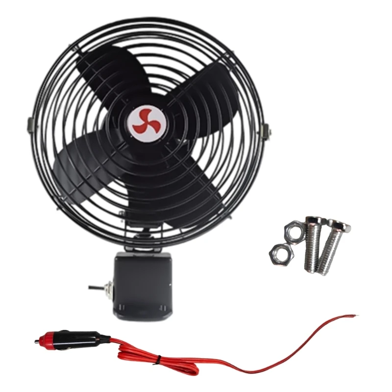 Energy Efficient 6 Inch Auto Cooling Fan 2 Speed Settings Low Power Consumption Design For Cars Trucks Marine Vehicles