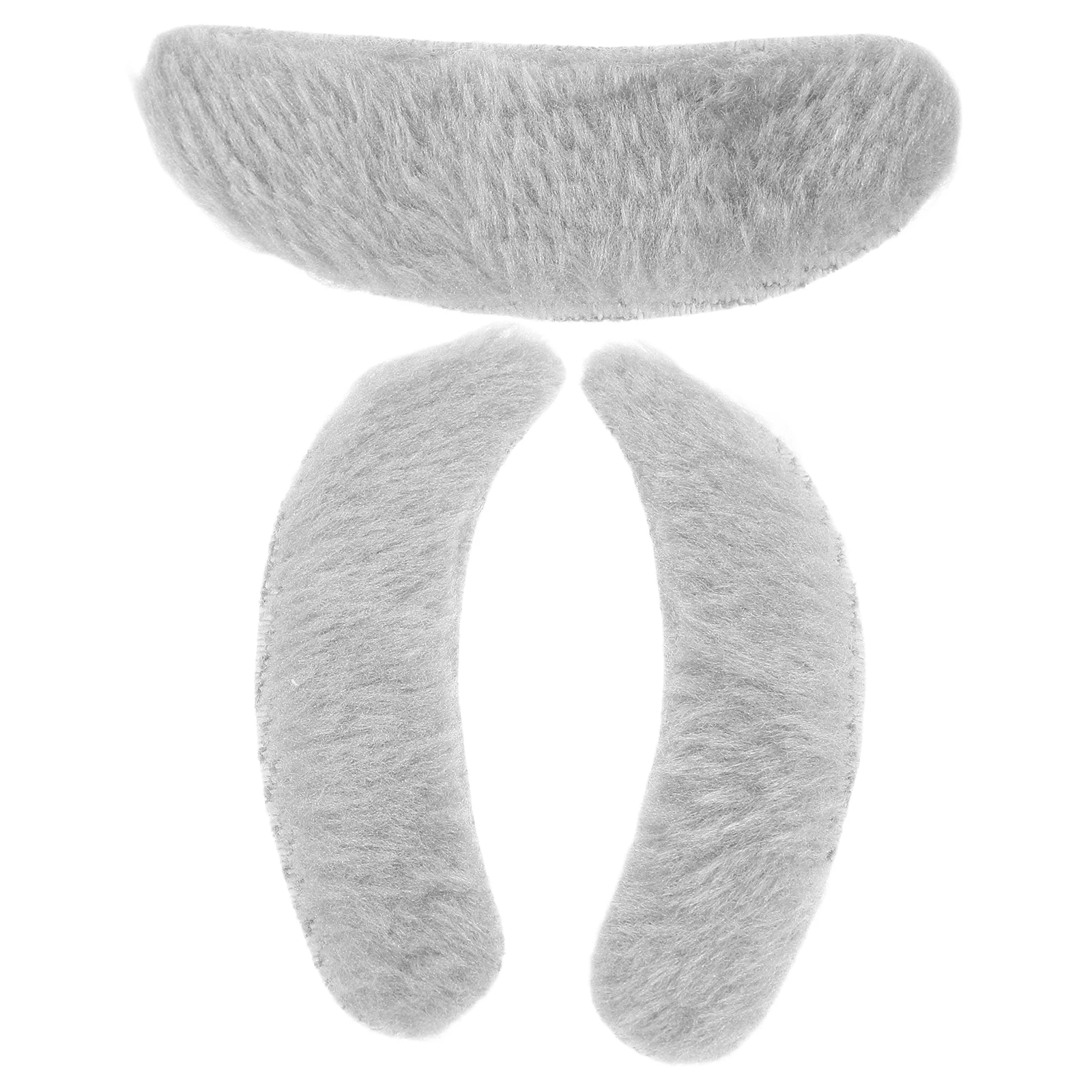 1 Zestaw Realistycznej Sztucznej Brody i Wąsów, Akcesorium Kostiumowe z Włókna Odpornego na Wysokie Temperatury, Włosie na Twarz dla Halloween, Cosplay, Imprezy, Strój Staruszka