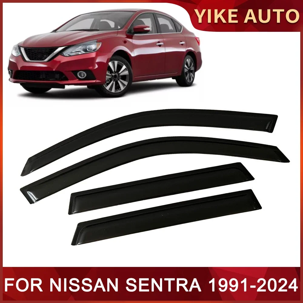 Window Visor for NISSAN SENTRA SYLPHY B18 B15 B16 B17 1991-2024 Door Visor Wind Sun Rain Guards Side Window Wind Deflectors Auto