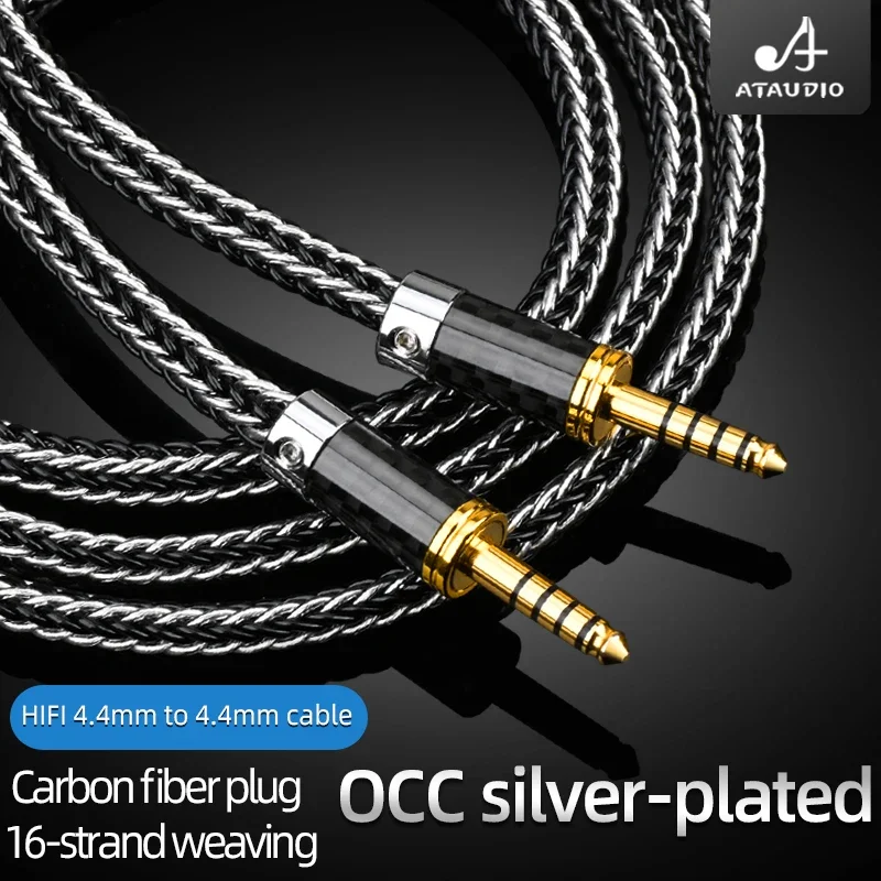 Аудиокабель ATAUDIO HIFI от 4,4 до 4,4 мм HiFi OCC посеребренный кабель HiFi усилителя с разъемом 4,4 мм «папа-папа»