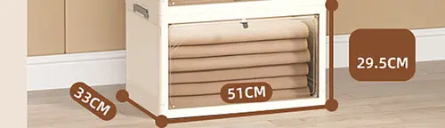 Folding Storage Box Plastic Clothes Organizer Toys Books Trunk Car Wardrobe Cabinet Organizer Home Large Foldable Organizing Bin - Image 8