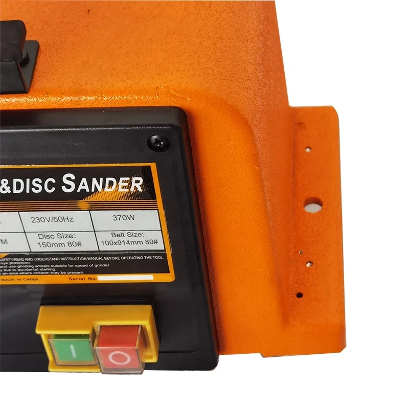 370W Electric Benchtop Wood Sander Machine 4*6 Bench Belt Disc Sander Tool