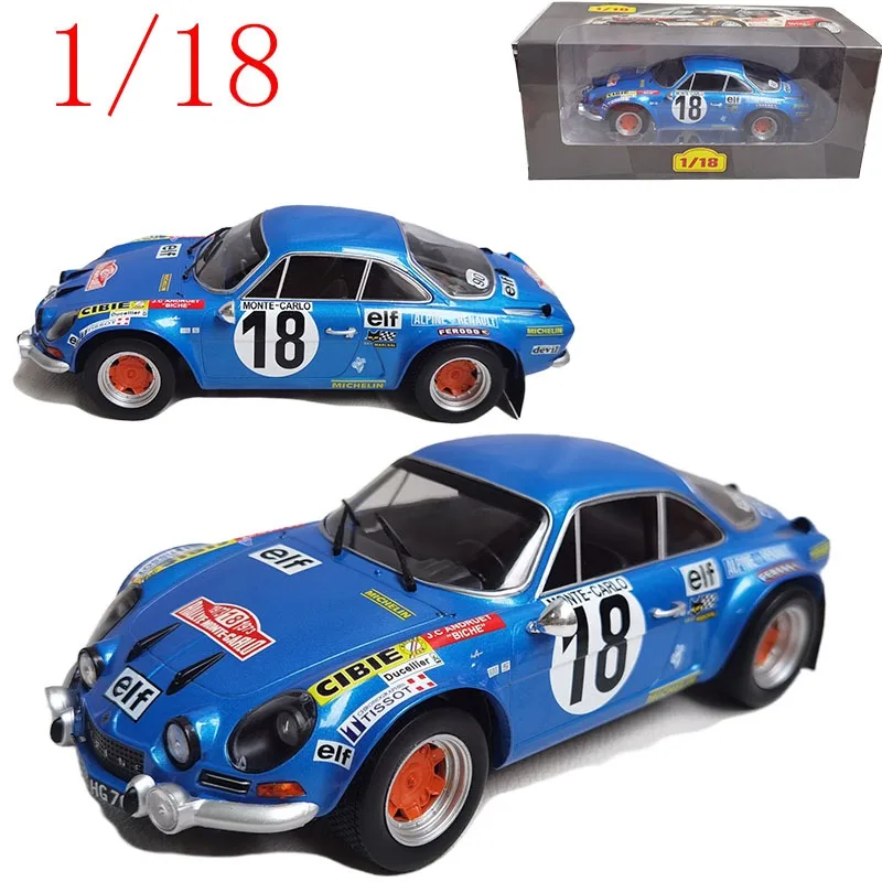 

Литой под давлением IXO масштаб 1/18 ‌ Рено Альпийский А110 # 18 Монте-Карло Ралли '71 (Замак F6/F8 Сплав) Модель автомобиля из сплава, игрушки для мальчиков, подарок