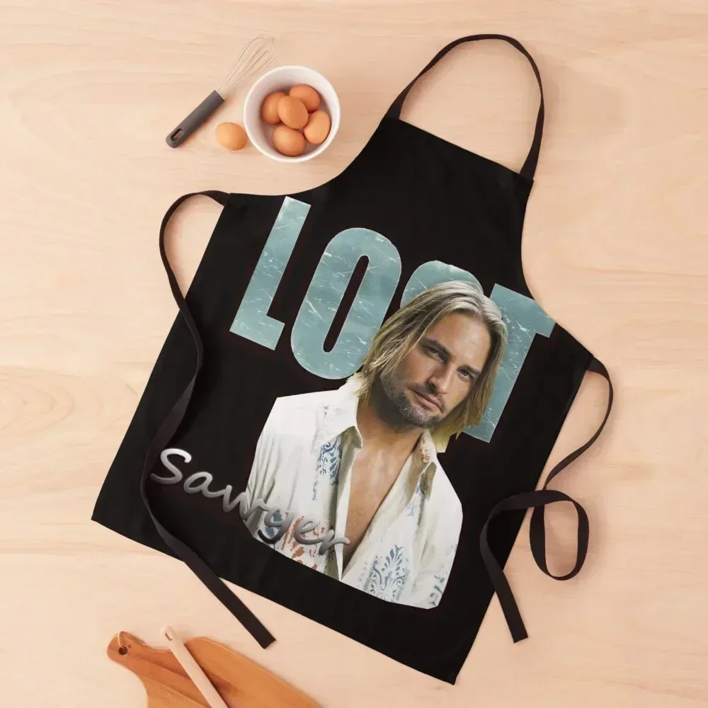 

Lost - tv series movie main character - Sawyer Apron Womens Dresses Salon Kitchen on the wall Apron