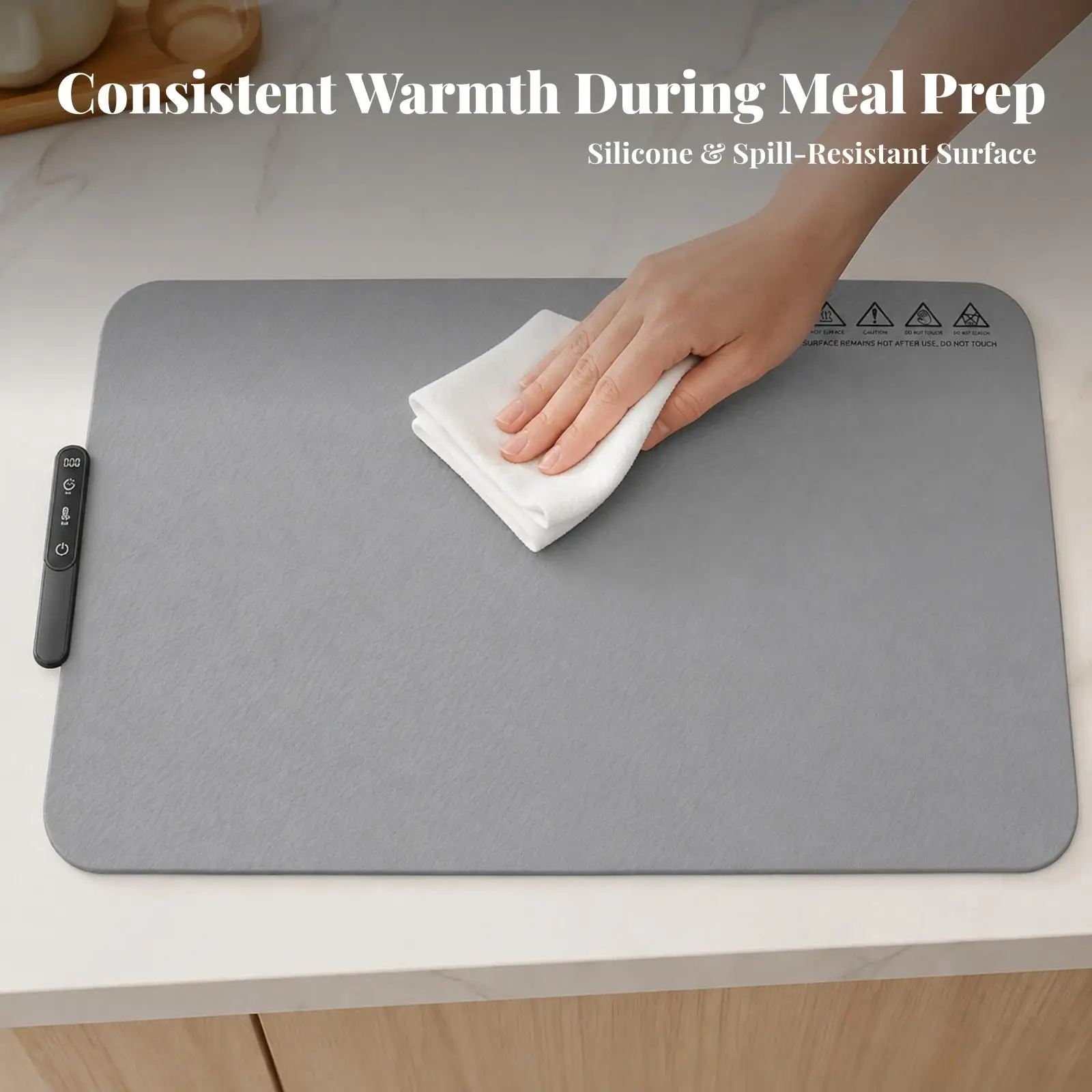 Roll Up Silicone Food Heating Board Electric Buffet Warmer Portable Warming Mat with Timer for Catering Kitchen Serving Use