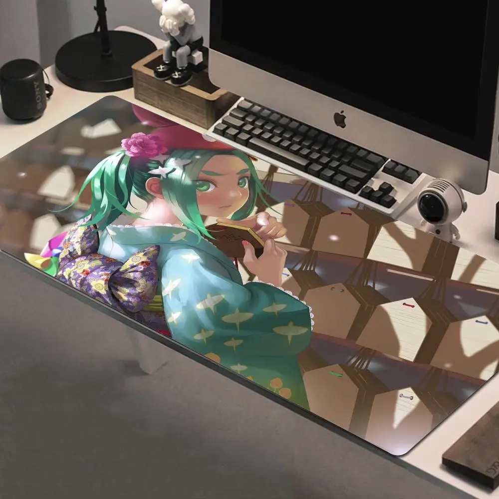 HD-F FCNB M Monogatari Yotsugi Ononoki Mousepad With Pad gaming accessories Prime Gaming XXL Keyboard Pad Stitch Padding Mat