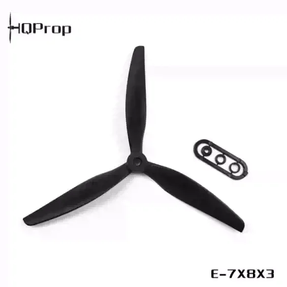 HQProp TE 7X8X3  7Inch 3-Blade Thin Electric Propeller 2PCS Per Pack High Efficiency RC Fixed Wing Airplane Blades