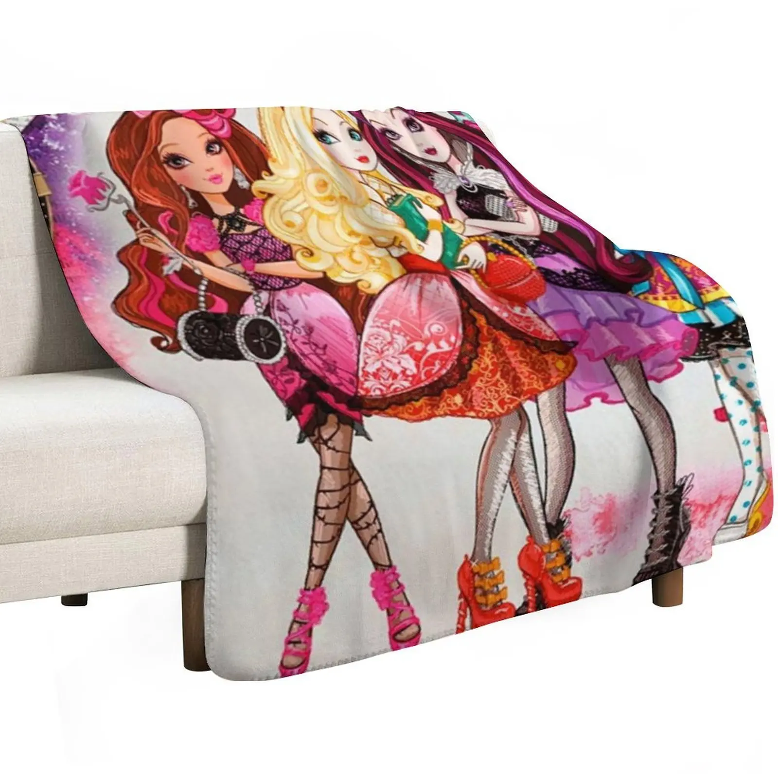 Ever After High Throw Blanket All Season Lightweight Soft Blanket for Bed