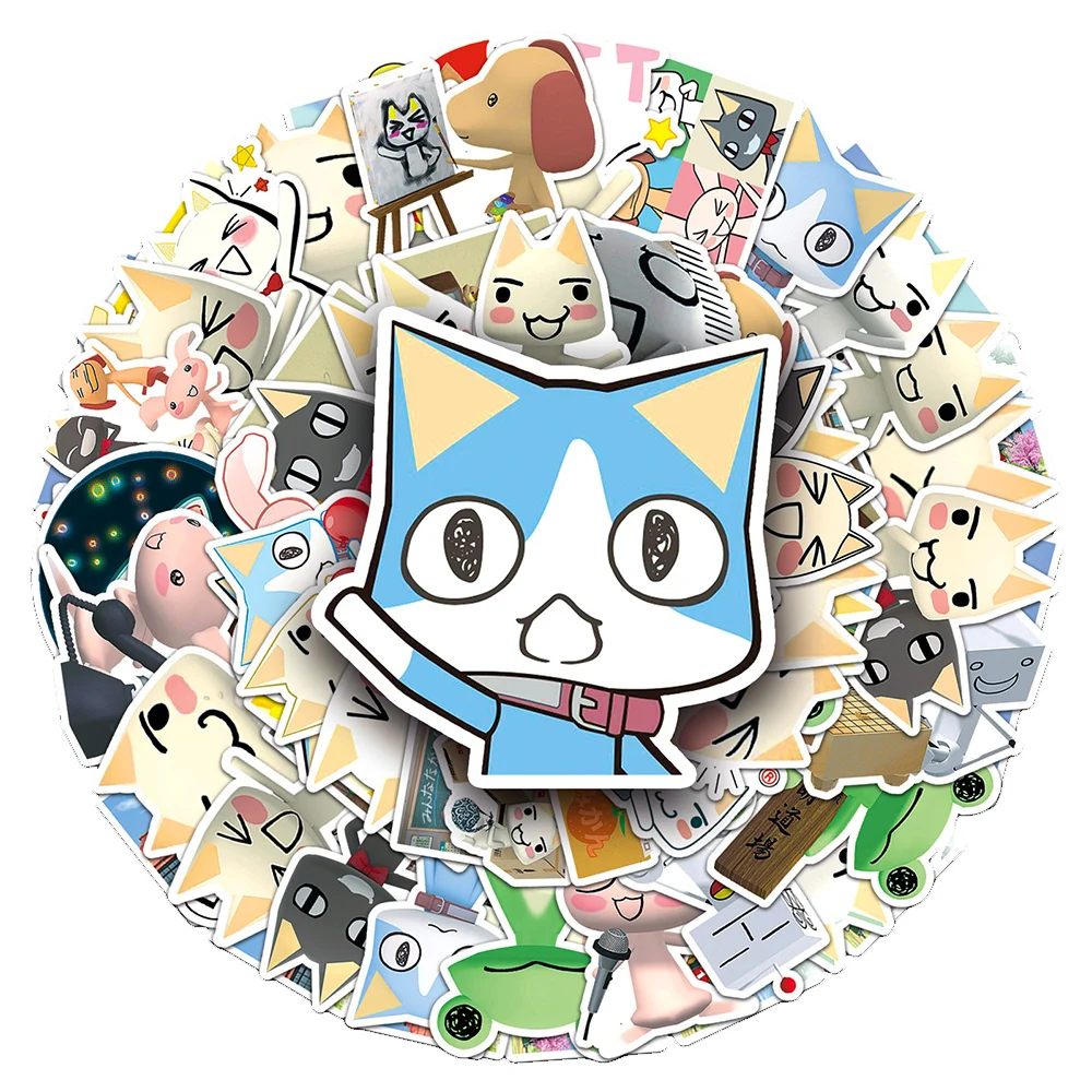 

10/30/50Pcs Funny Kawaii Cartoon Toro Inoue Cat Stickers Anime Cute Meme Vinyl Waterproof Graffiti Decal for Laptop Phone Guitar