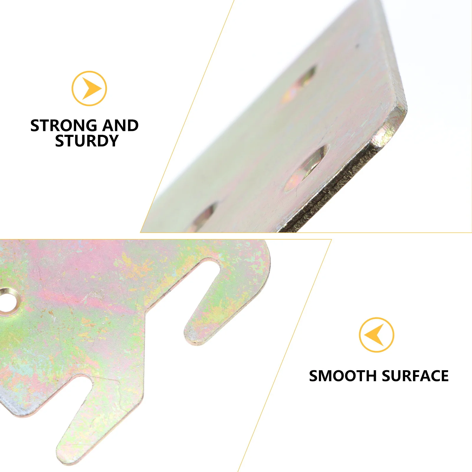 

4pcs Rail Wood Hook Plate For Bed Frame Bed Frame Bracket Construction Sturdy Furniture Connector Fittings