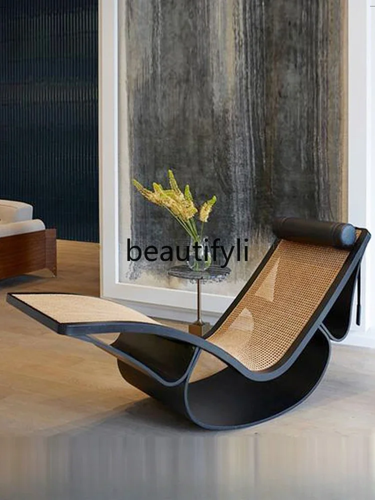 

ss CRattan recliner, balcony, sofa, leisure, Japanese-style silent wind chaise longue