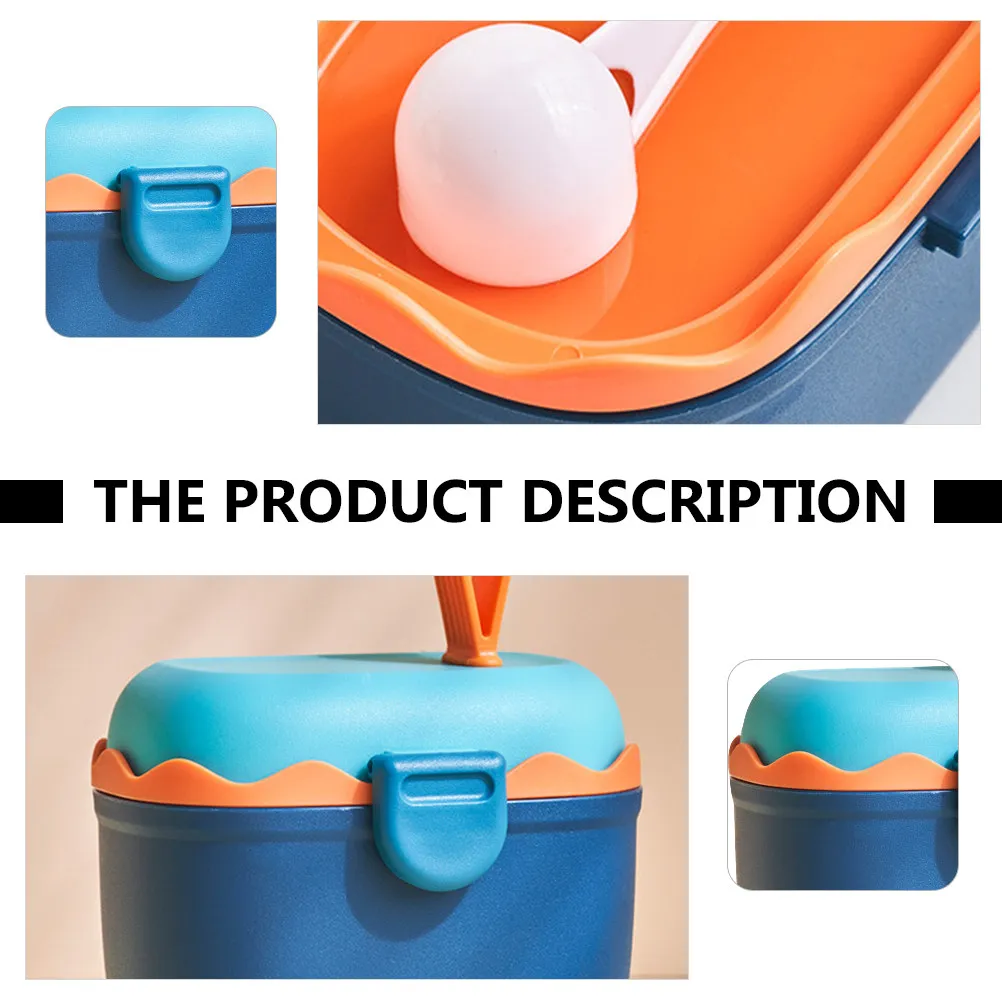 

Portable Milk Powder Box with 5G Measuring Spoon Leak Proof Airtight Baby Formula Dispenser for Travel Home Use Baby Food
