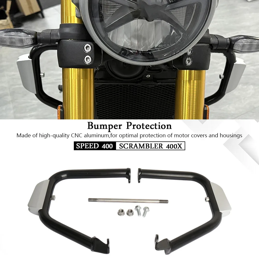 

Motorcycle Accessories Frame Protection Engine Bumper Kit For Speed 400 Scrambler 400X Speed400 SCRAMBLER 400 X 2024 2025