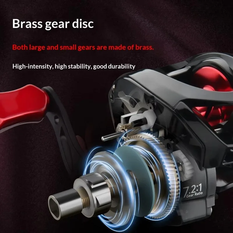 7.2:1 High-speed Bait Throwing Fishing Reel 8kg Maximum Resistance Bearing Long-throw Bait Throwing Fishing Reel Fast Delivery