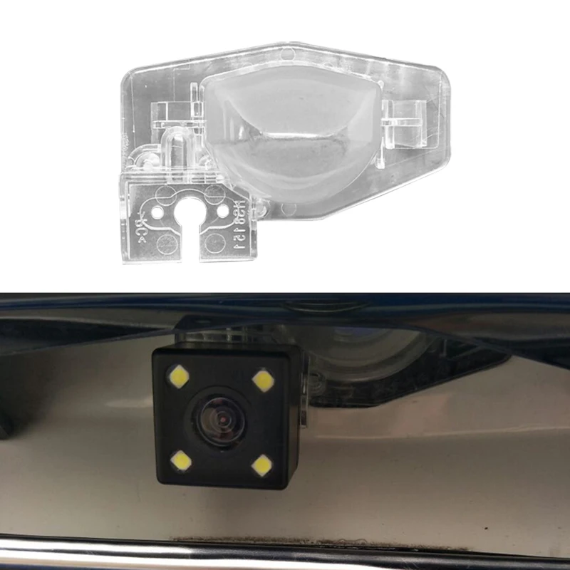 Transparent Car Rear View Reverse Camera Bracket License Plate Light Housing Mount Fit for Jade Odyssey CRV FRV Jazz Logo Stream