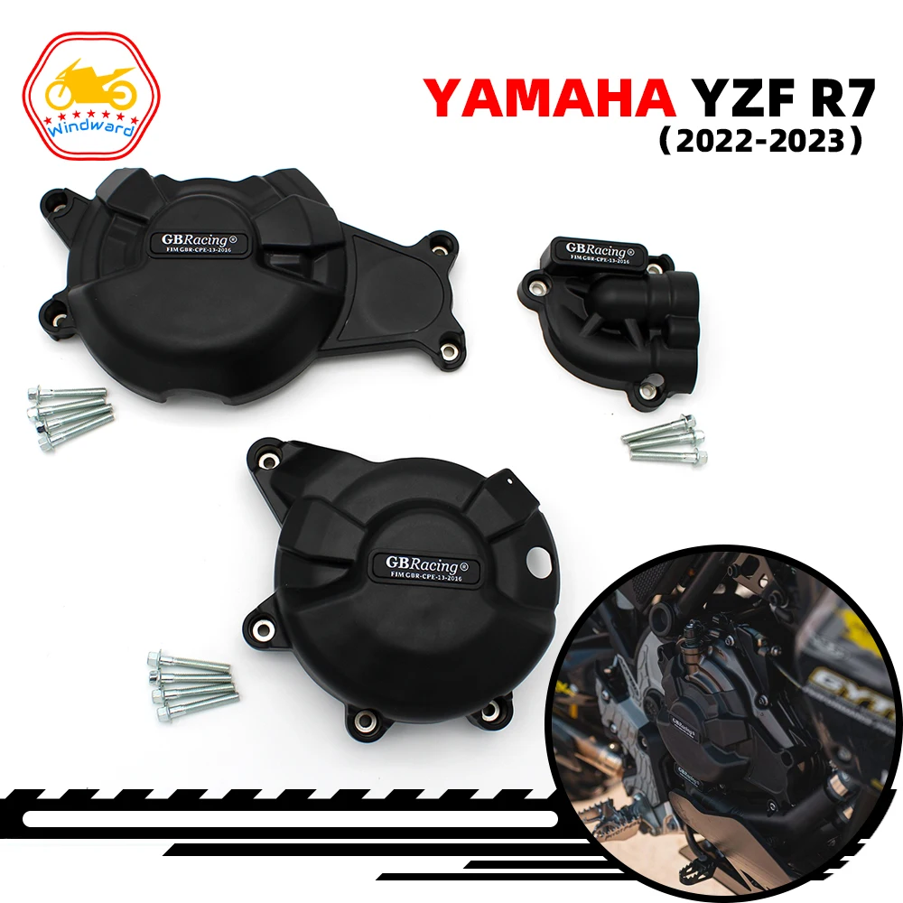

Аксессуары для мотоциклов, комплект защиты двигателя, комплект крышек водяного насоса сцепления Alterator для GB Racing для Yamaha YZF R7 2022-2023