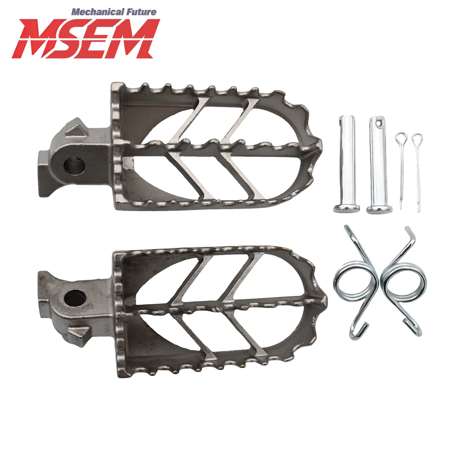 Stainless Steel Motorcycle Foot Peg Rest Pedal Footpegs For Honda CRF 50/70/80/100 Yamaha TW200 Motocross Dirt Bike Universal