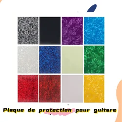 1pc Pickguard Blank Sheet Celluloid PVC Muticolor Acoustic Guitar Pick Guard Blank Material Sheet Self-Adhesive 15x11cm/20x17cm