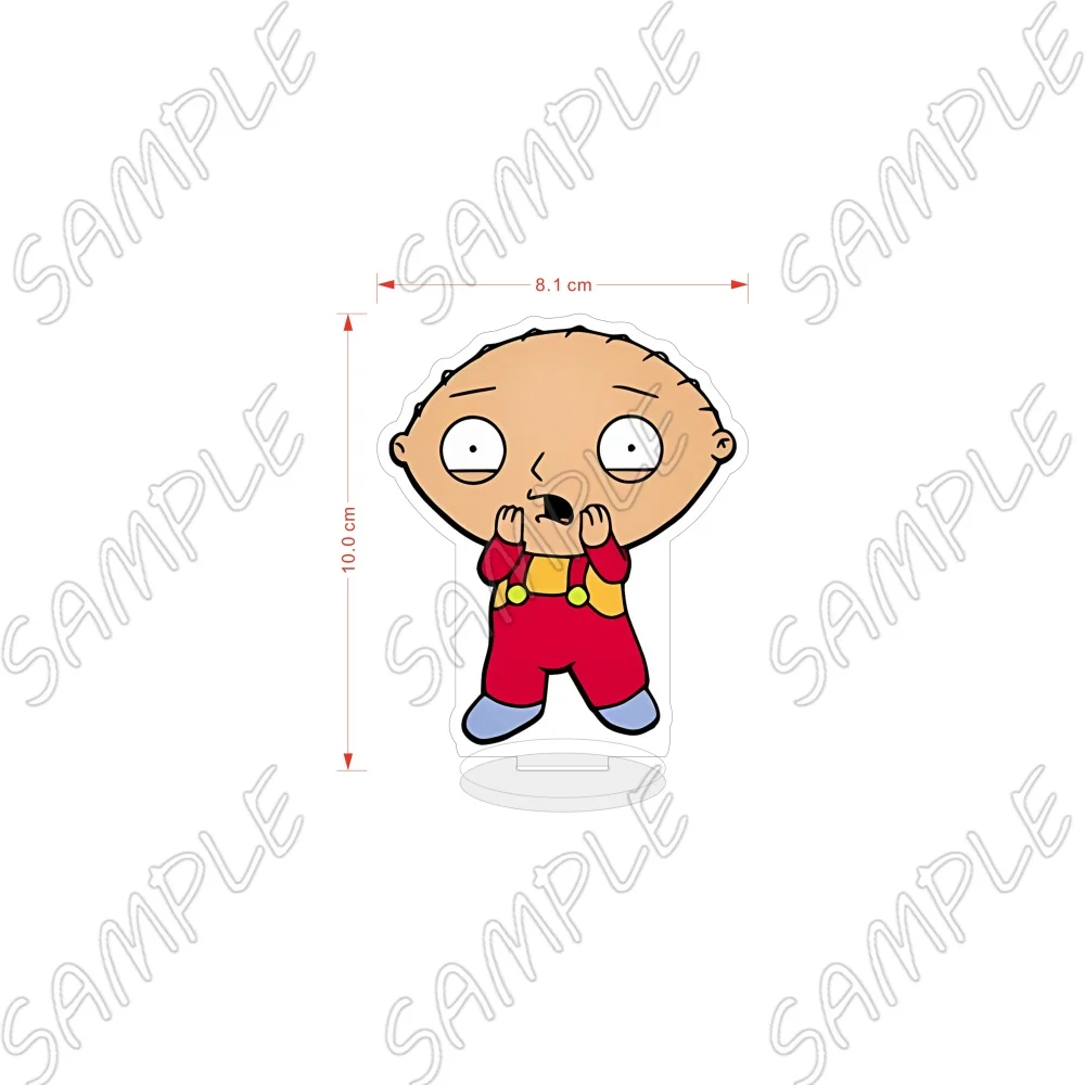 Anime Cartoon Family Guy Acrylic Stand Keychain 10CM Stewie Griffin Peter Griffin Brian Griffin Desktop Decor Fan Merchandise