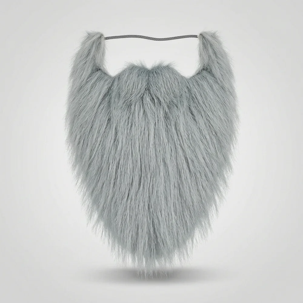 Fake Beard With Mustache And Eyebrows For Halloween Party Cosplay Funny Fluff Santa Claus Costume Prop