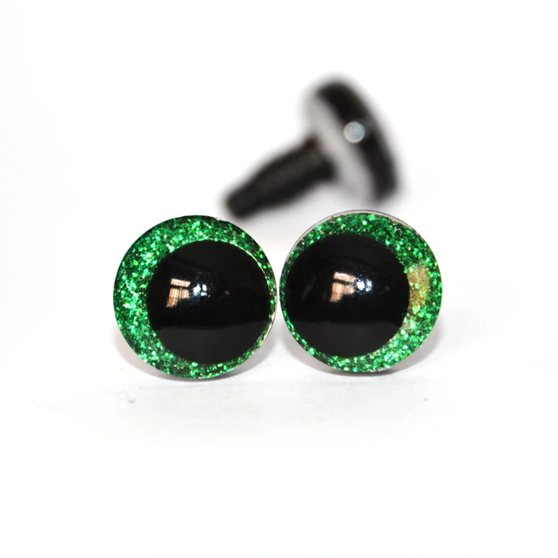 20 stücke 12-30mm komische runde Glitzer-Spielzeug augen mit Hand waschmaschine für Puppen funde-können die Farbe wählen, die Sie mögen – Detail 9