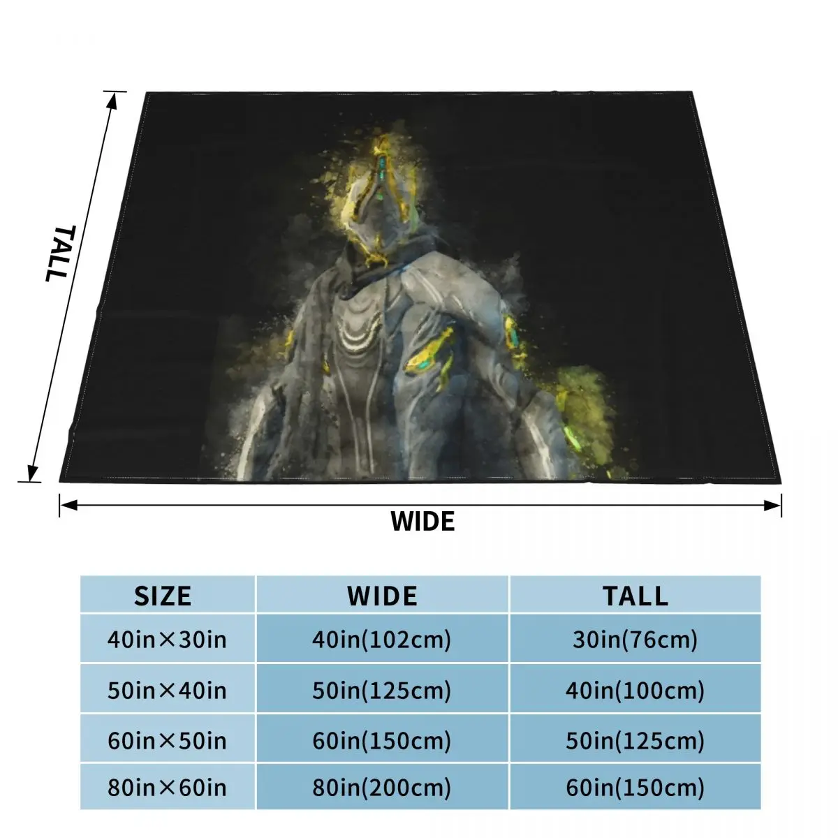 Excalibur Umbra - Warframe Throw Blanket Luxury Thicken Camping Winter beds Tourist Blankets