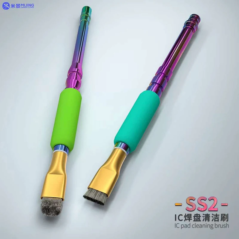 2 pz/lotto MiJing SS2 IC Clean Brush colla antistatica per scheda madre PCB CPU Chip pulizia strumento pennello per la rimozione della polvere