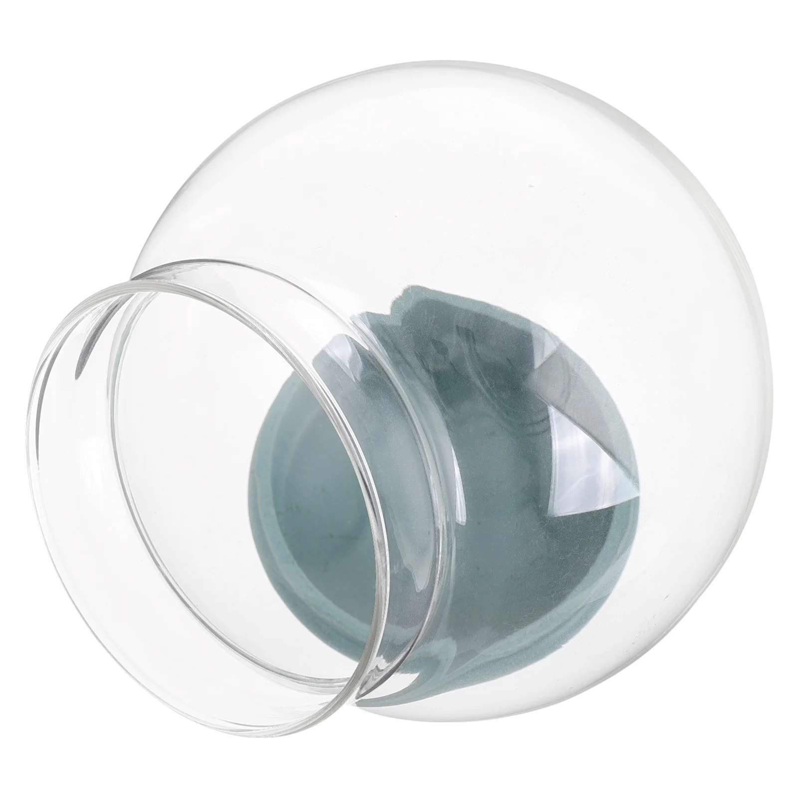 

Empty Glass Snowball Crystal Prop Water Globe Jar Household Globes Containers Clear Rubber