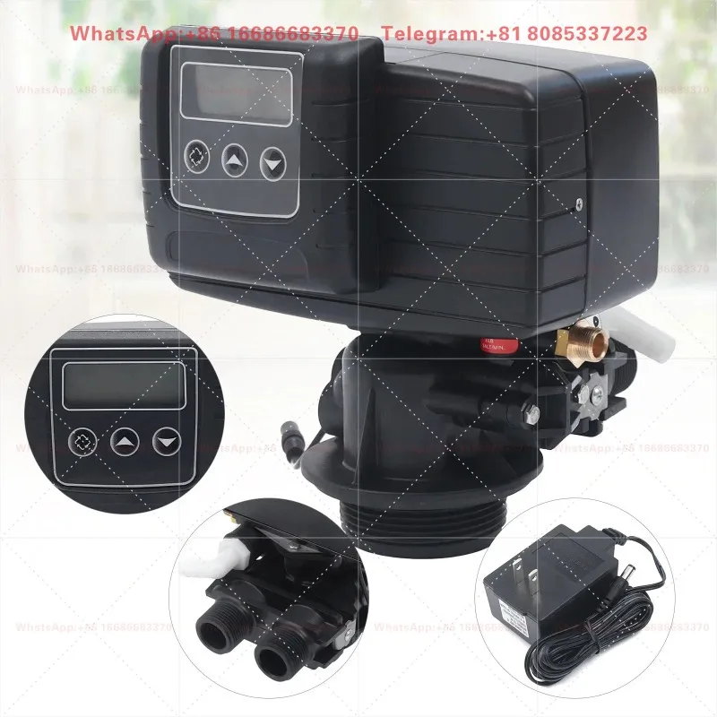5600SXT Water Softener Valve, Time Type Digital Control Valve for Water Softeners 110V 3W Automatic Operating Meter Filter
