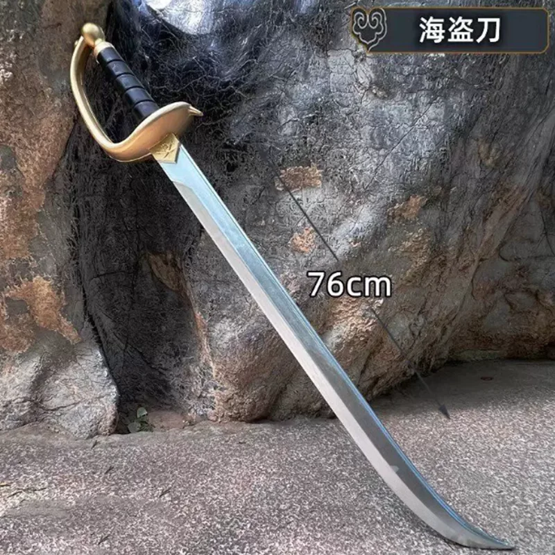 1:1 Cosplay Donnermesser Piratenkapitän Schwert Opfermesser Schwert-Requisite Rollenspiel Piraten-Geistermesser PU Deko-Modell Spielzeug 76cm