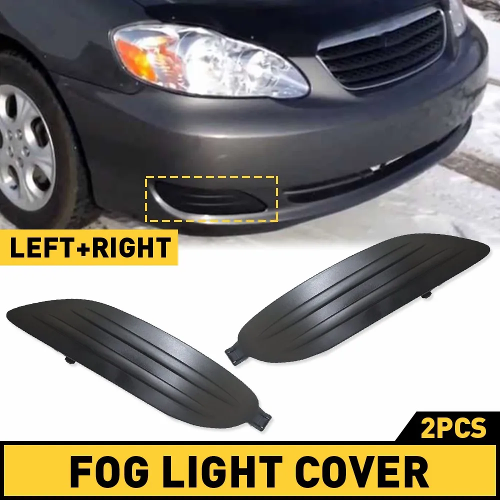 2Pcs Fog Light Hole Cover for Toyota Corolla OE 2005 2006 2007 2008 5212702170 5212802200 TO1038107 TO1039107